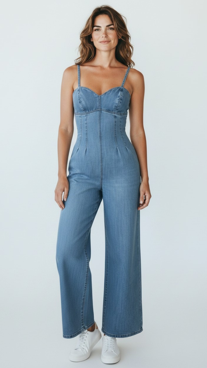 Denim Elegance Jumpsuit