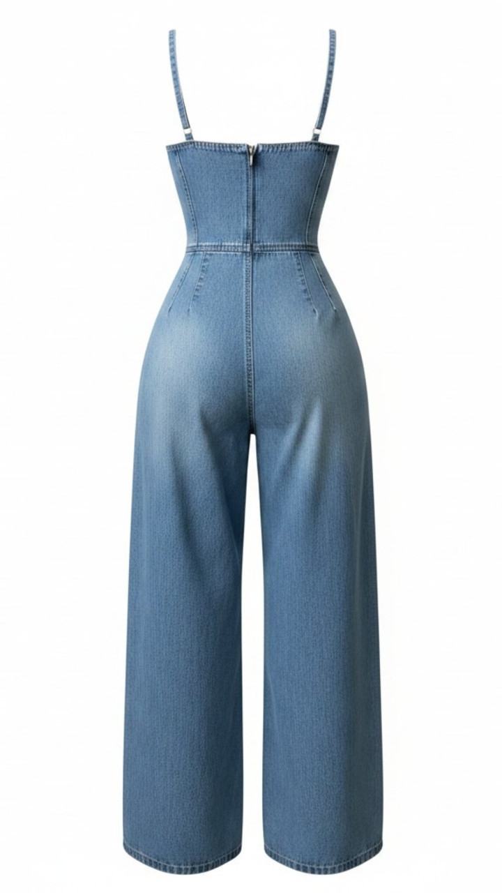 Denim Elegance Jumpsuit