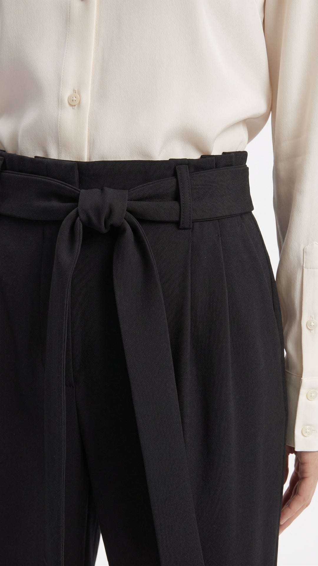 NOA Paperbag Pants – Black