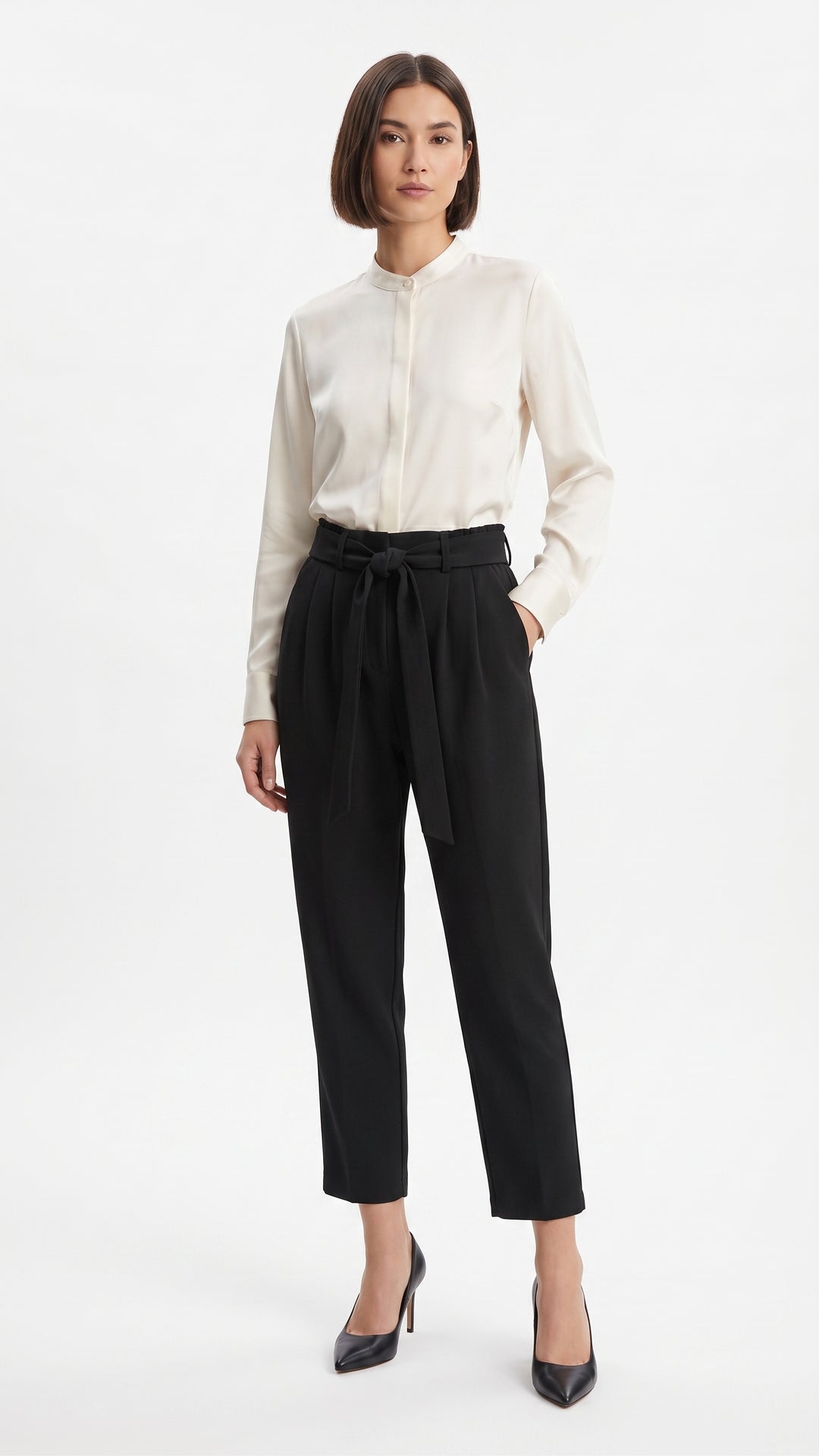 NOA Paperbag Pants – Black