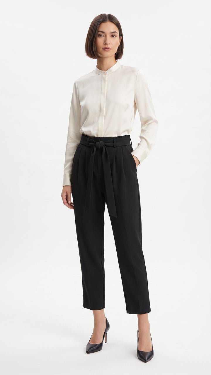 NOA Paperbag Pants – Black