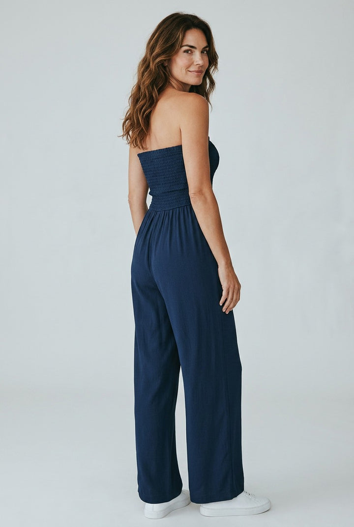 Luna Navy Jumpsuit