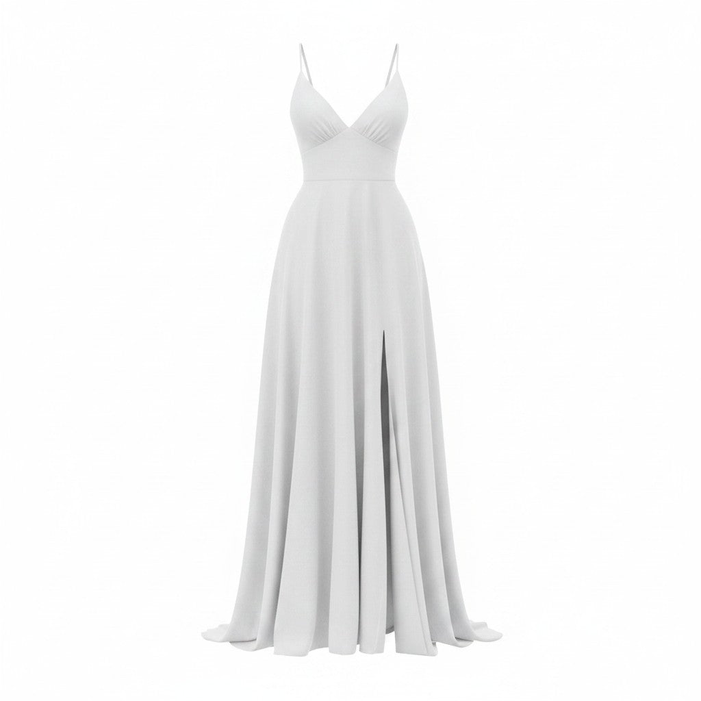 Luna Grace – Fließendes Maxikleid mit Beinschlitz