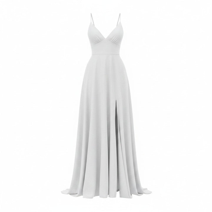 Luna Grace – Fließendes Maxikleid mit Beinschlitz